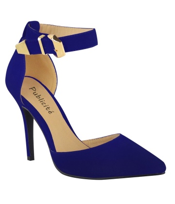 Womens high heel point toe stiletto sandals ankle strap court shoes
