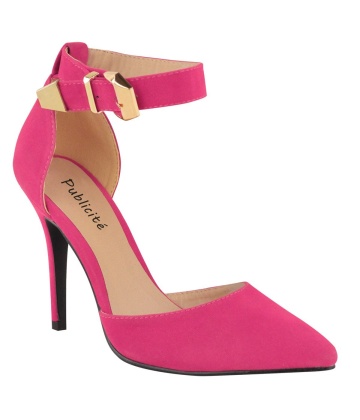 Womens high heel point toe stiletto sandals ankle strap court shoes