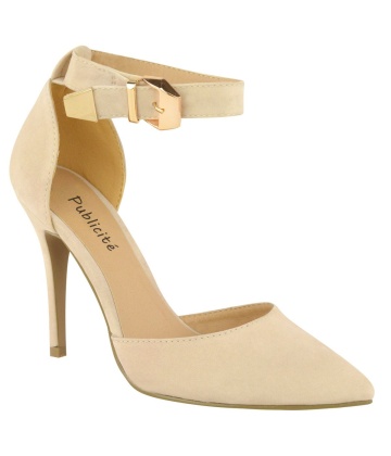 Womens high heel point toe stiletto sandals ankle strap court shoes